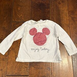 Disney Baby Toddler Girl Mickey/Minnie Mouse “Enjoy Today” Shirt